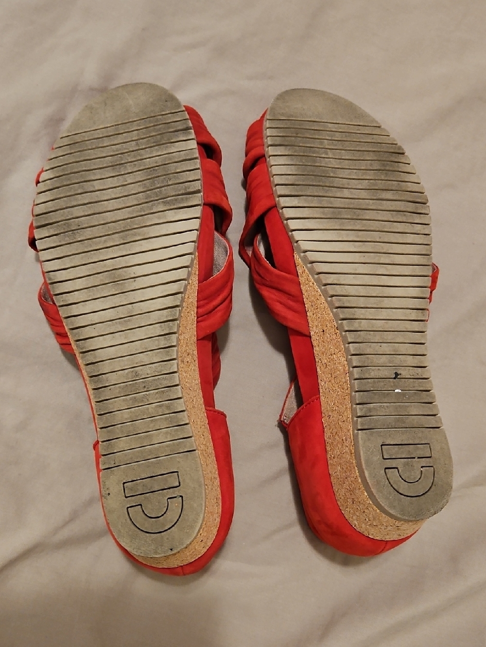 Earth Ficis Gemini, Bright Red Open Toe Sandals for Women, 10M - Picture 8 of 10